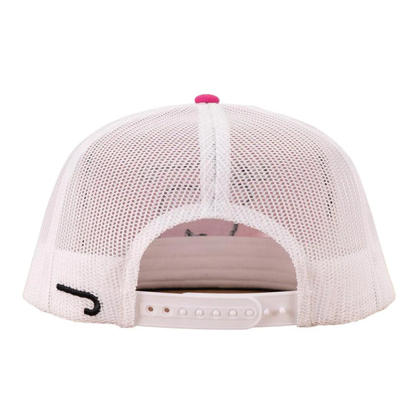 Lazy J Ranch Pink & White Afterglow Classic Rope Trucker Hat