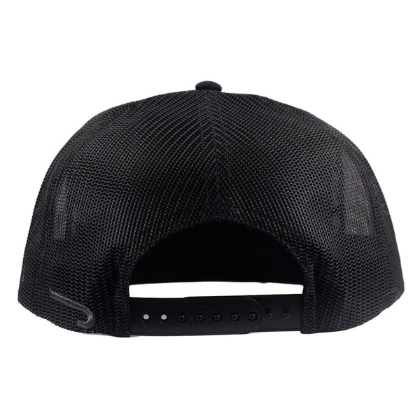 Lazy J Ranch Charcoal Grey & Black Red Cowpoke Classic Five Panel Trucker Hat