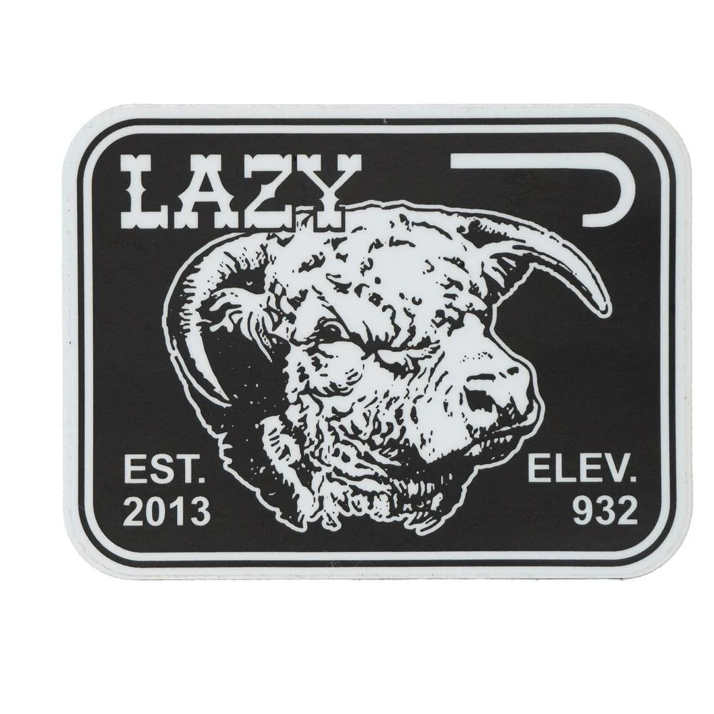 Lazy J Ranch Black Elevation Sticker
