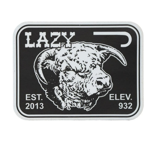 Lazy J Ranch Black Elevation Sticker