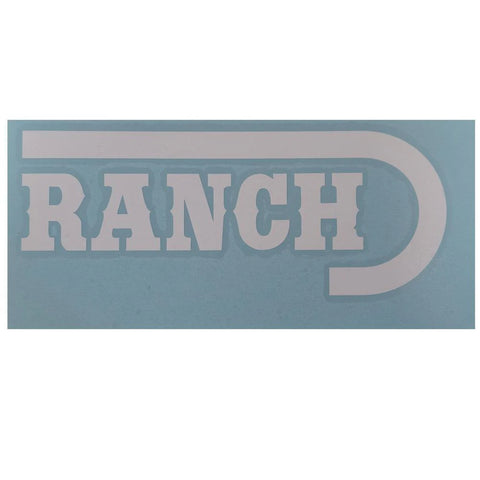 LAZY J RANCH WHITE VINYL TRUCK DECAL