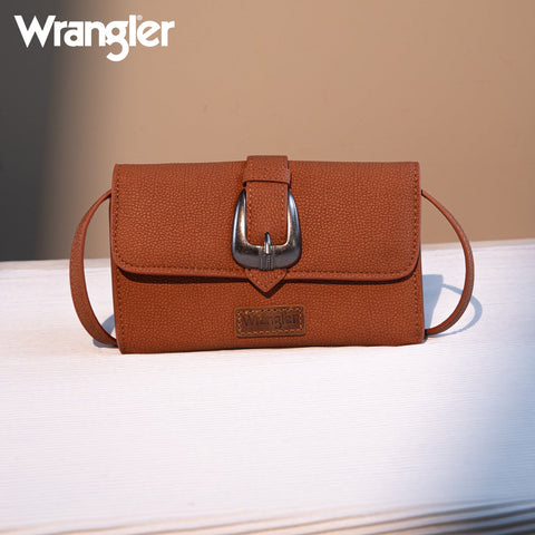 Wrangler Buckle Wallet/Shoulder Bag/Crossbody -Brown