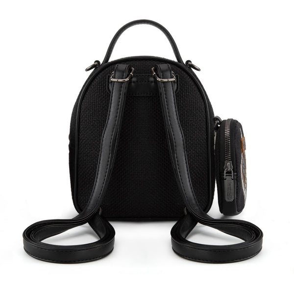 Wrangler Southwestern Knitted Mini Backpack With Coin Pouch - Black