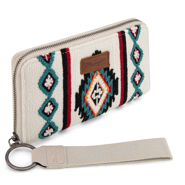 Wrangler Southwestern Knitted Wallet/Wristlet - Beige