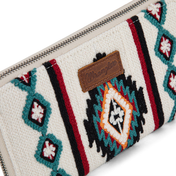 Wrangler Southwestern Knitted Wallet/Wristlet - Beige