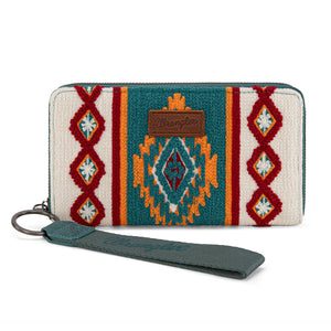 Wrangler Southwestern Knitted Wallet/Wristlet - Navy