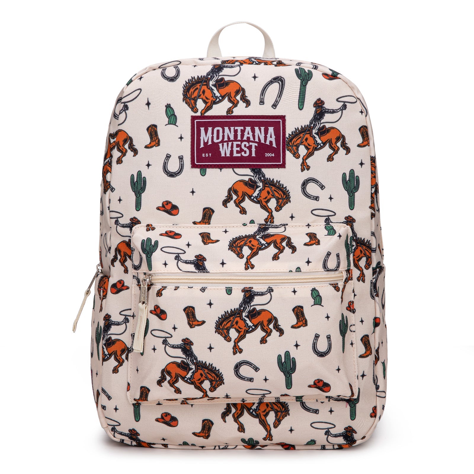 Montana West Horseshoe Cowboy & Cactus Print Backpack