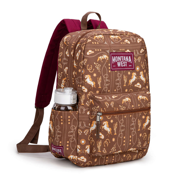 Montana West Western Horse Print Backpack