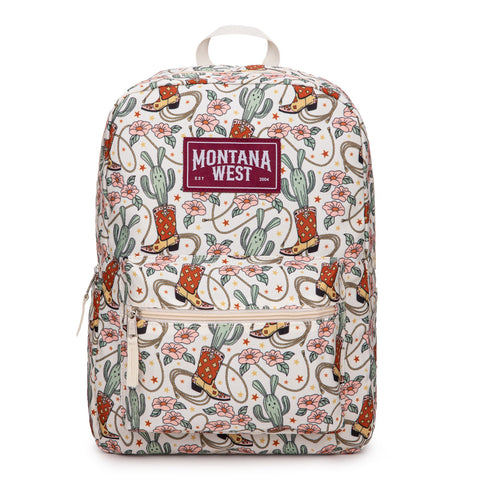 Montana West Cowboy Boots Cactus Print