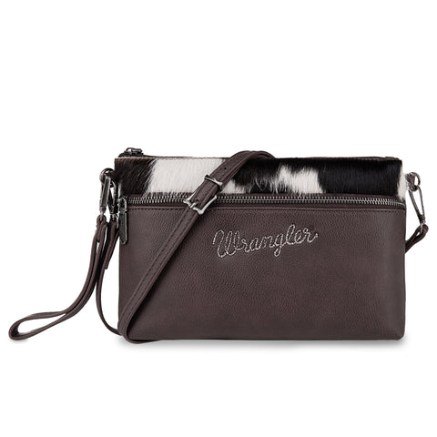 Wrangler Hair-On Collection Crossbody Coffee