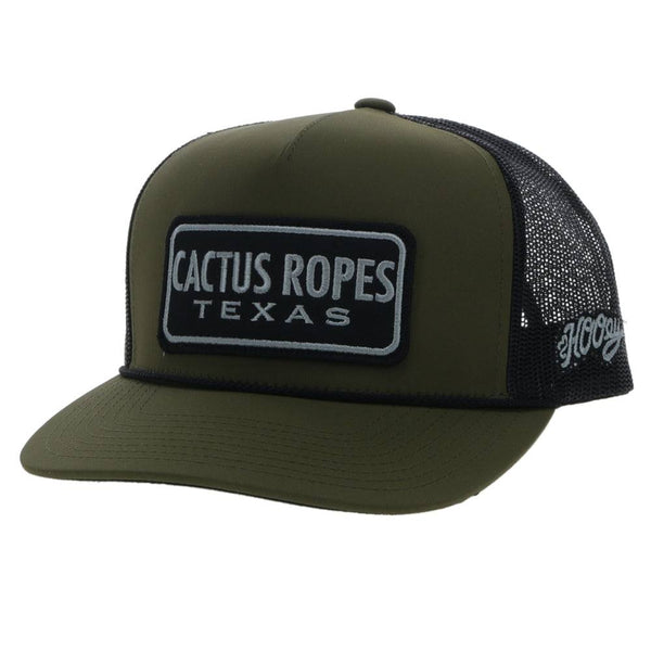 HOOEY "CR087" CACTUS ROPES OLIVE/BLACK HAT