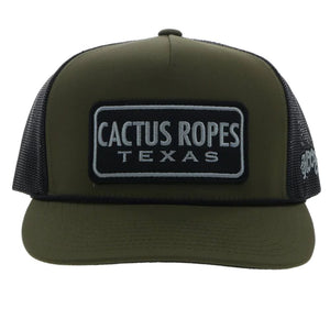 HOOEY "CR087" CACTUS ROPES OLIVE/BLACK HAT