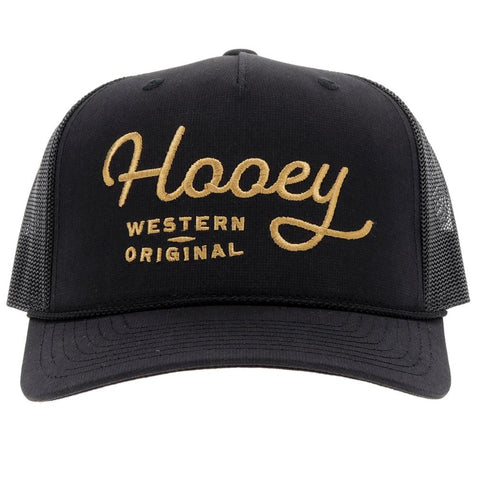 HOOEY
"OG" BLACK W/GOLD STITCHING HAT
