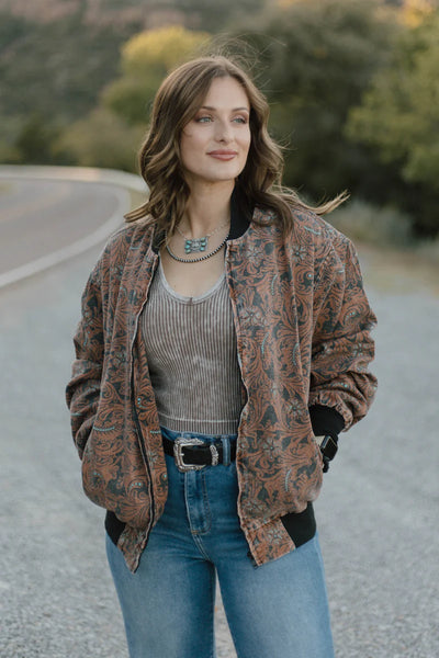 KEEP IT WESTERN BOMBER JACKET