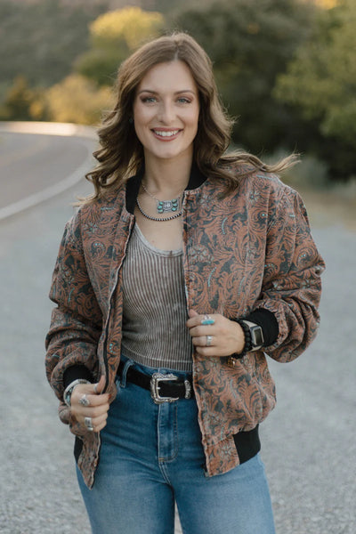 KEEP IT WESTERN BOMBER JACKET