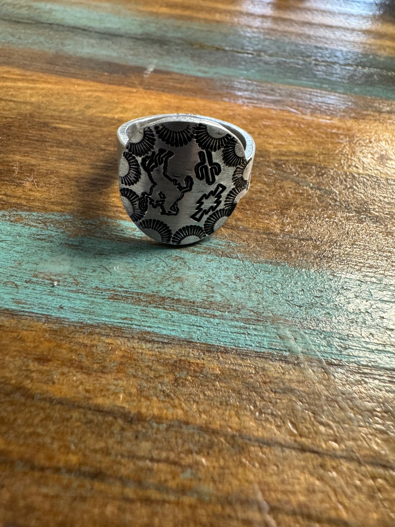 Bronc Cactus Aztec Ring