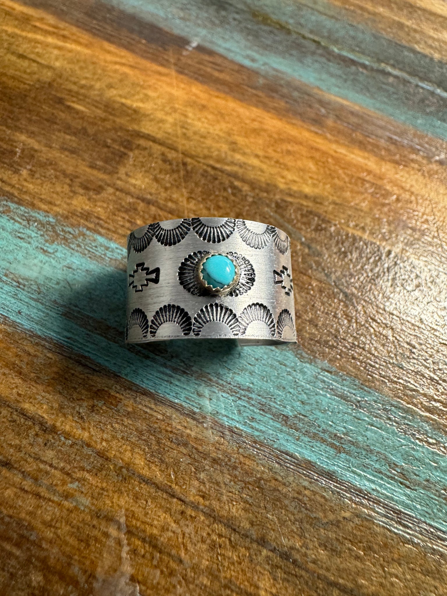 Turq Aztec Ring