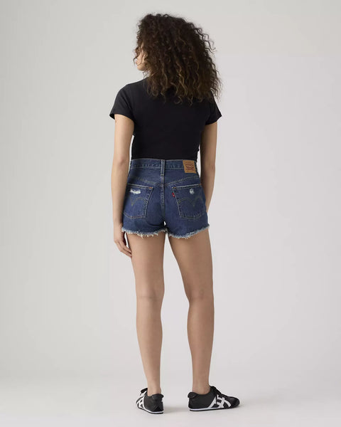 Levi's Women's 501 Original High Rise Shorts 2.5 In-dark Wash