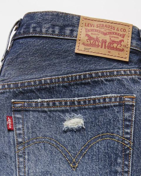 Levi's Women's 501 Original High Rise Shorts 2.5 In-dark Wash