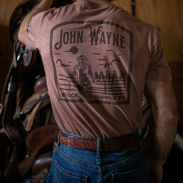 HOOEY "JOHN WAYNE" LIGHT BROWN T-SHIRT