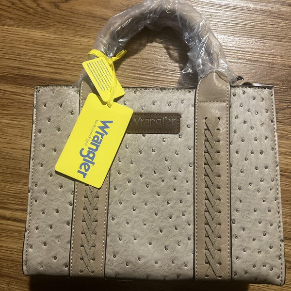 Wrangler Croc Print Concealed Carry Tote - Khaki