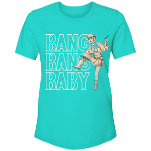 HOOEY "BANG BANG BABY" TURQUOISE W/WHITE LOGO T-SHIRT