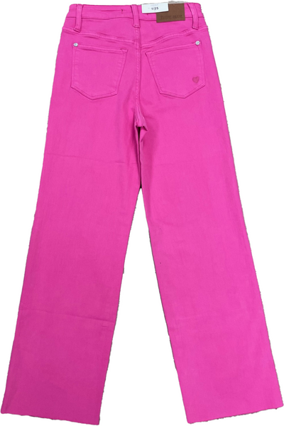 Judy Blue High Waist Garment Dyed 90's Straight-Pink