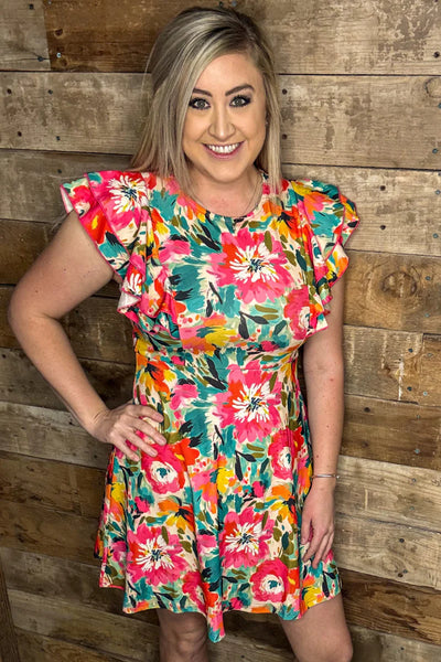 FRESH BLOOMS DRESS
