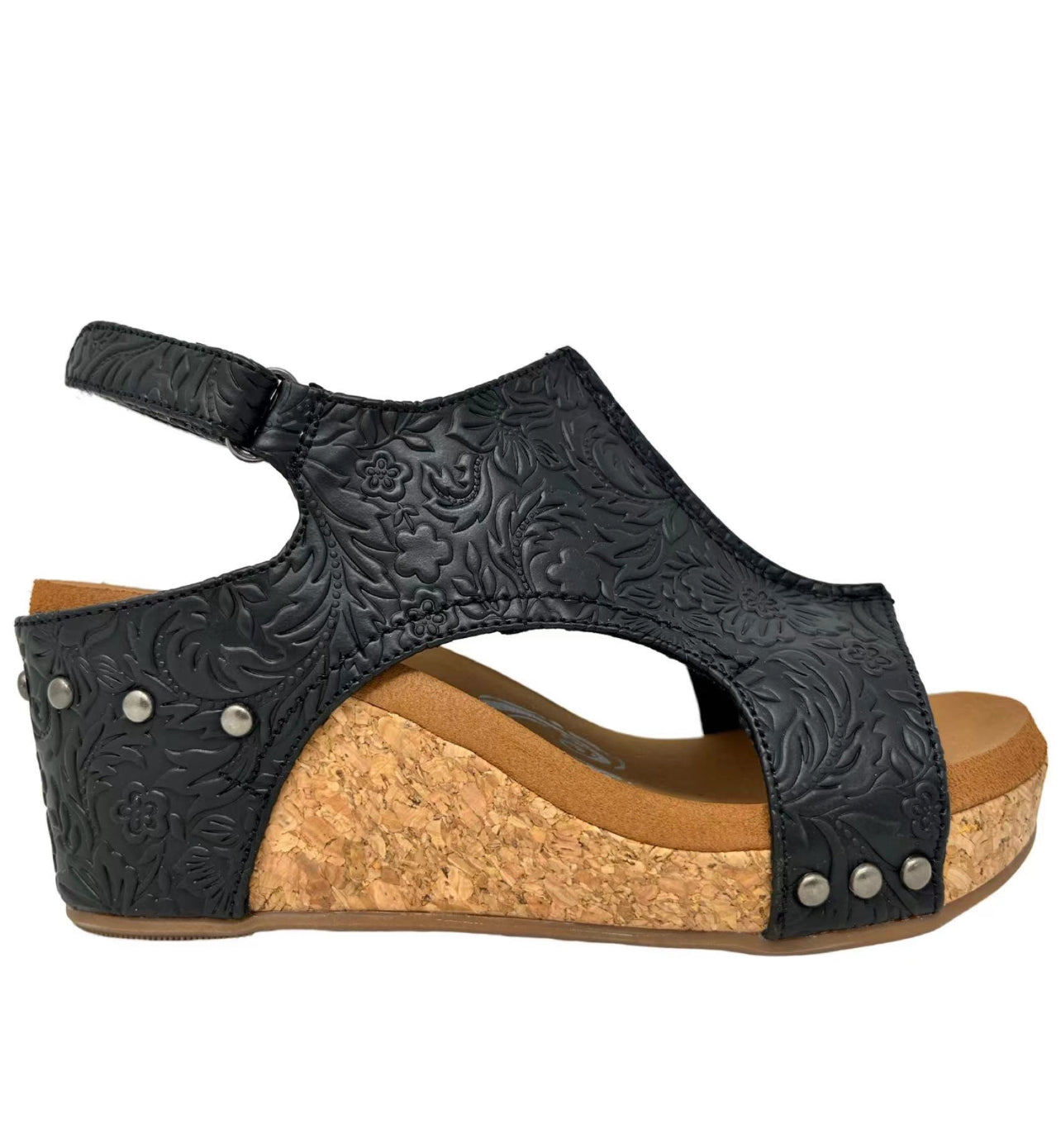 Very G Liberty Tooled Wedges-Black