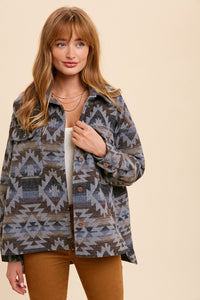 AZTEC PRINT SHACKET