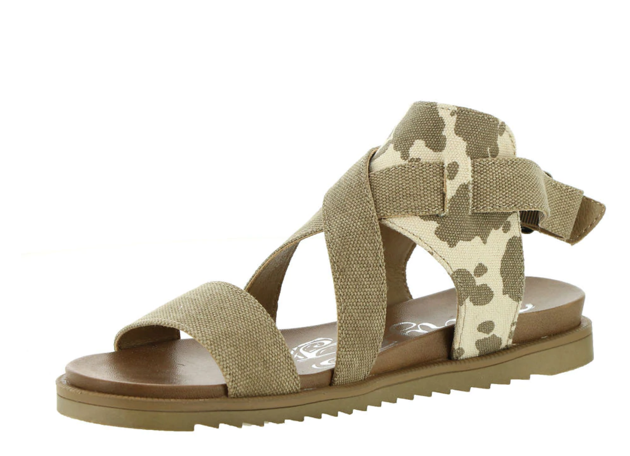 VERY G JAYLA TAN AND CREAM SANDALS