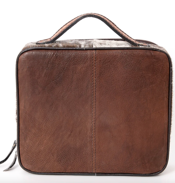 Thunderbird Travel Cowhide Tooled Jewerly Box