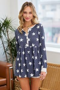 THERMAL STARS BABY DOLL TUNIC
