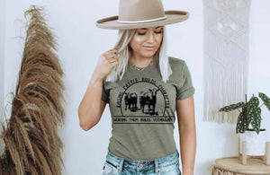 Raising Cattle Builds Character Tee