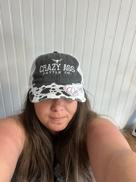 Crazy Ass Cattle Co Ponytail Hat