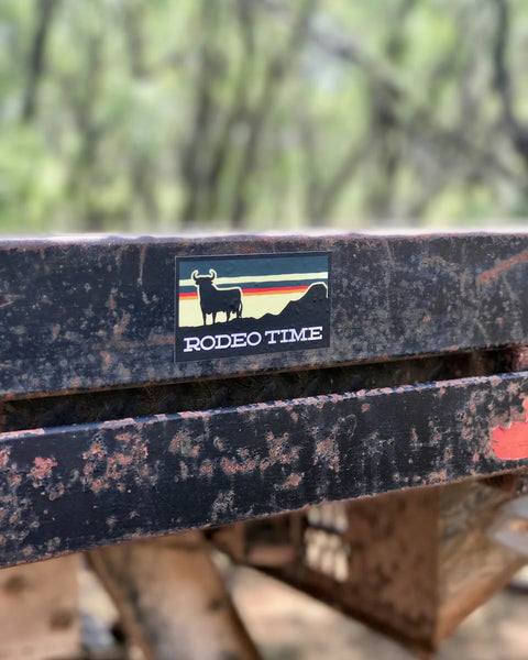 Sunset Rodeo Time Decal