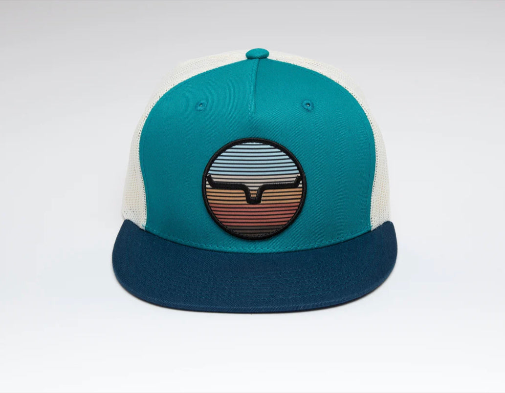 Kimes Ranch The Graduate Trucker Hat-Teal