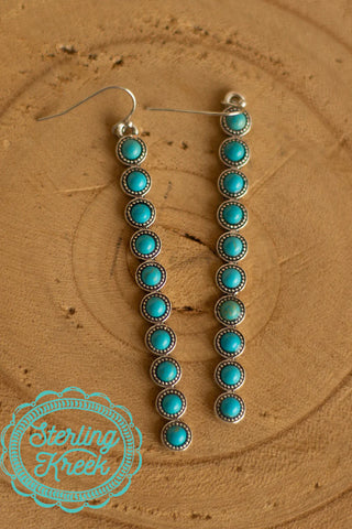 TURQUOISE DANGLE EARRINGS