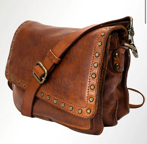 Full Leather Studded Bag