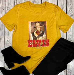 Elvis Western Mustard Tee