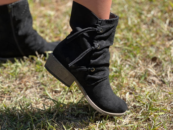 Sydney Laced Tie Booties