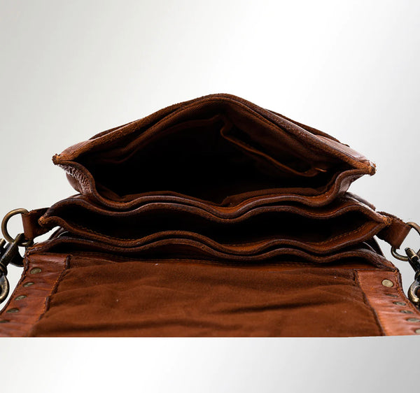 Full Leather Studded Bag