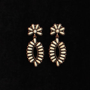 Blazin Roxx Earrings Ivory Stone Copper