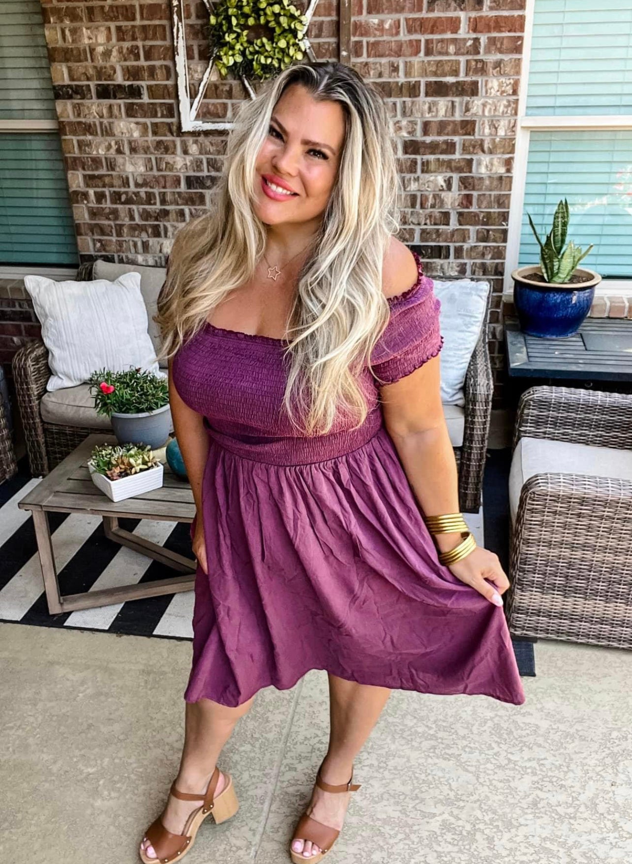 HADLEY SMOCKED DRESS