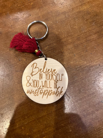 Laser engraved key Chains