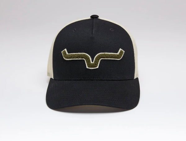 Kimes Ranch Tracker Trucker Hat-Black