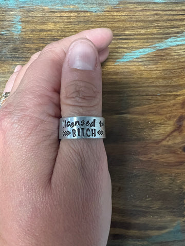 Ring engraved