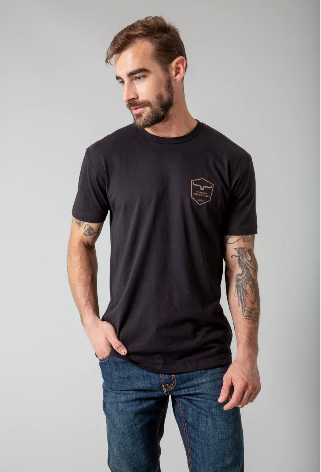 Kimes Ranch Shielded Trucker Shirt-Black