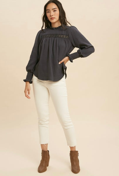 Ruffled Lace Top